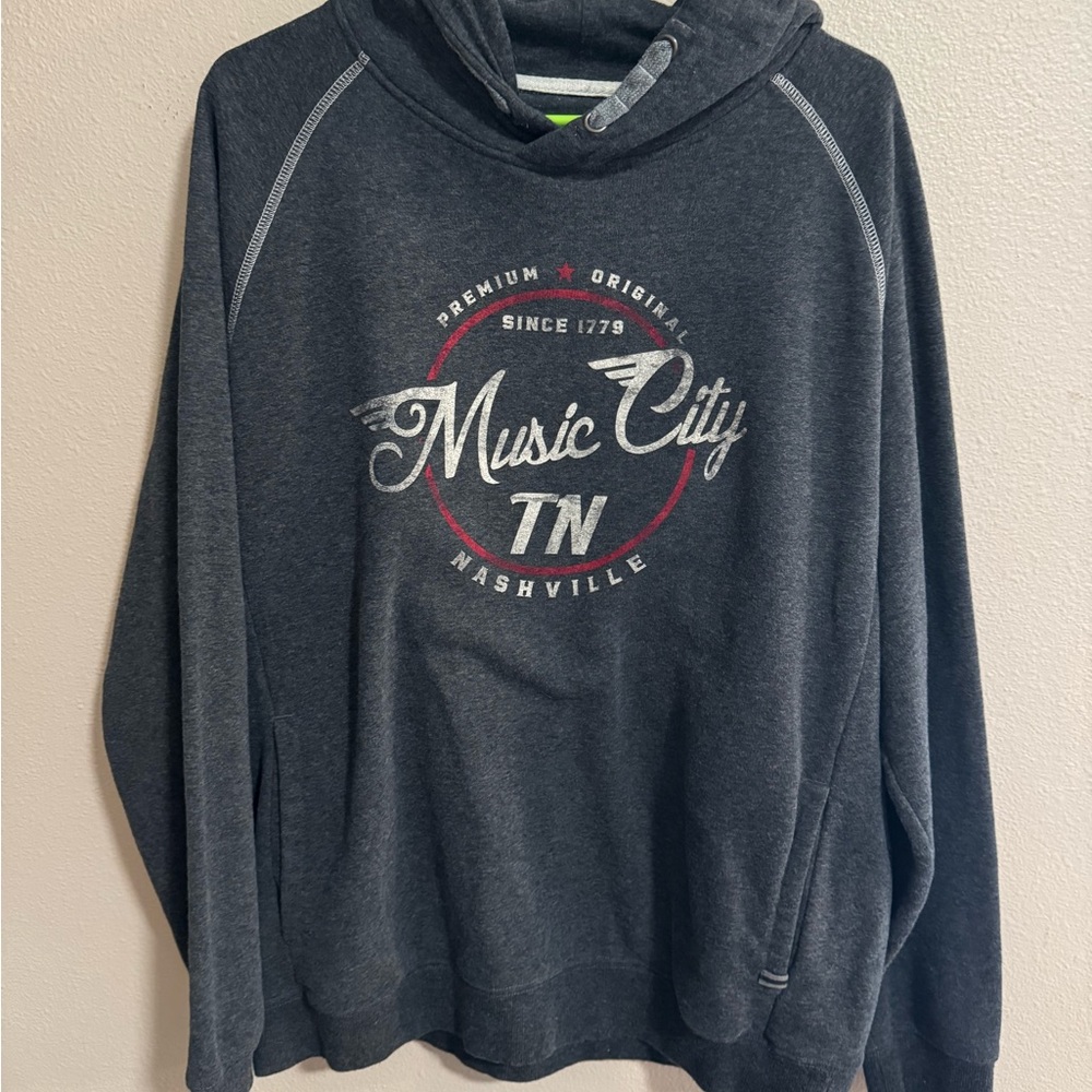 Music City Gray Hoodie Sweater